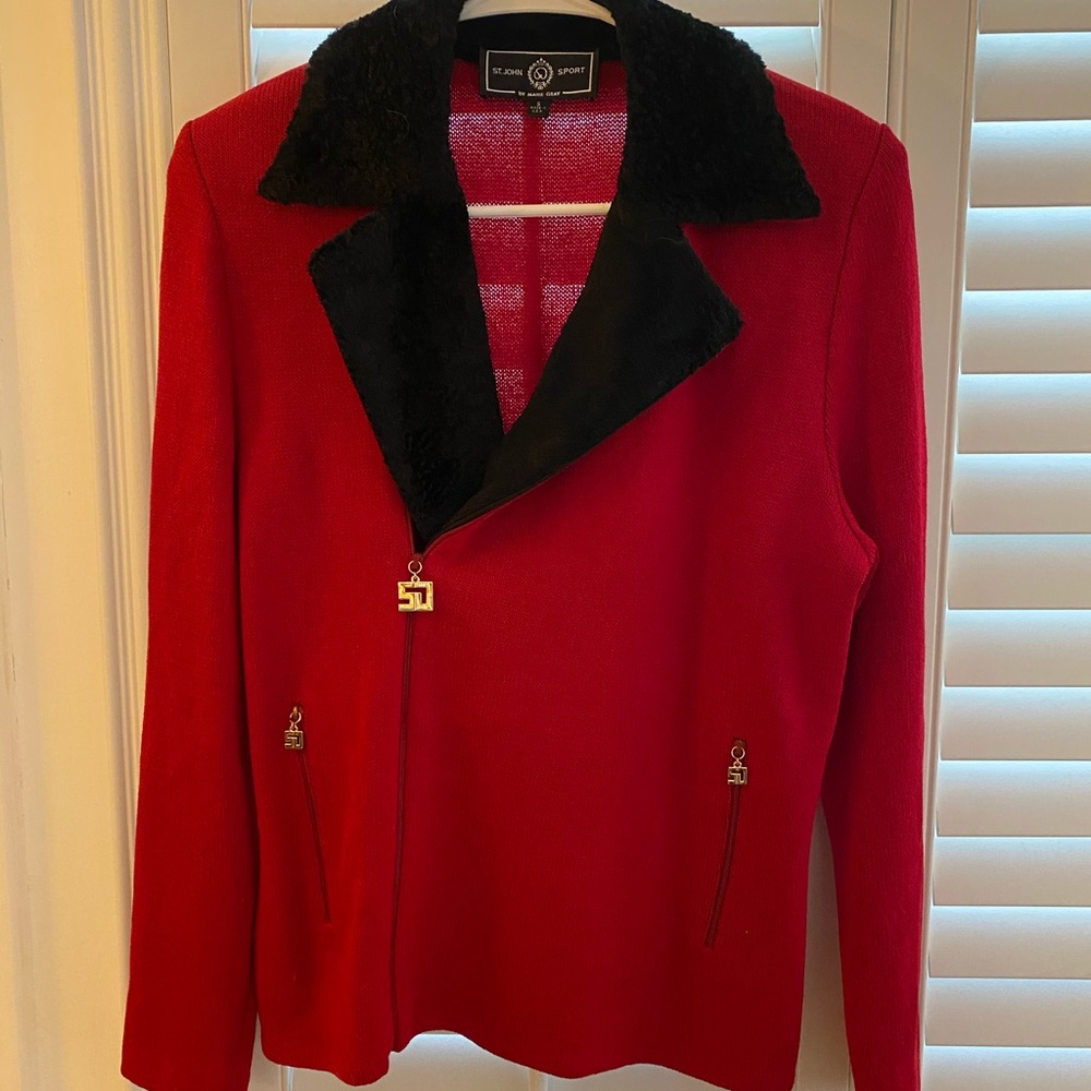 St. John Sport knit jacket Small